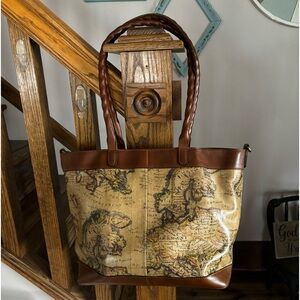 Patricia Nash USED leather tote bag